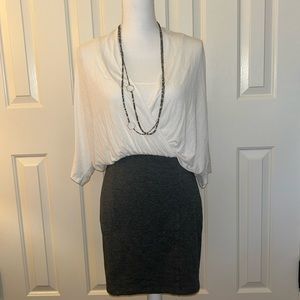 Splendid dress, stretch with dolman sleeve and built in tank liner top